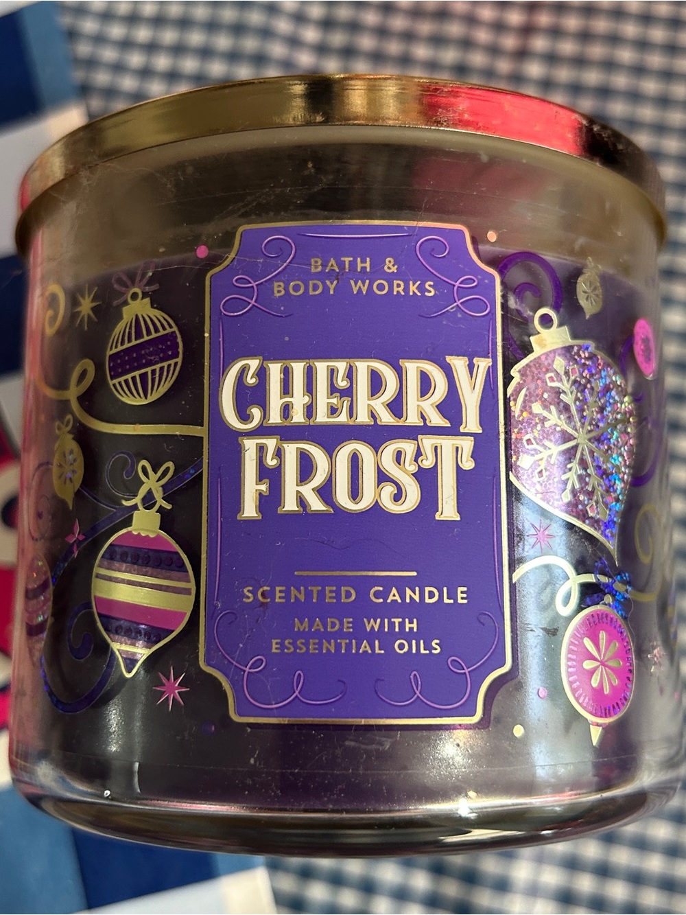 Bath & Body Works Cherry Frost Scented Candle - HTF